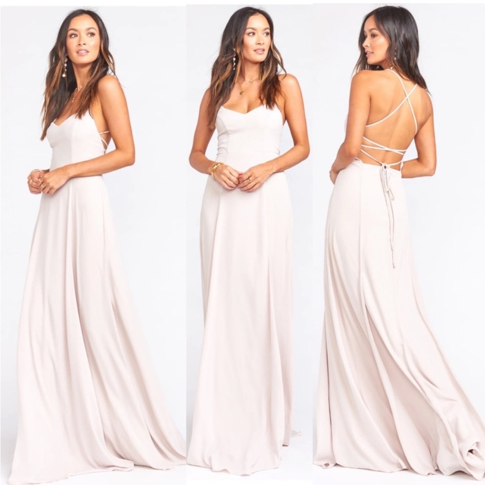 show me your mumu godshaw goddess gown show me the ring crisp